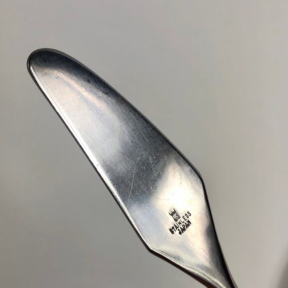 Crown Stanley Roberts Caneel Bay Stainless 2pcs Sugar Spoon Butter Knife Japan - Picture 5 of 6